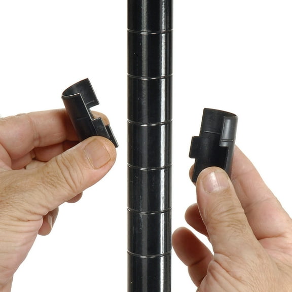 Black Epoxy Post, 34"H, Steel, 1 Post/Pack