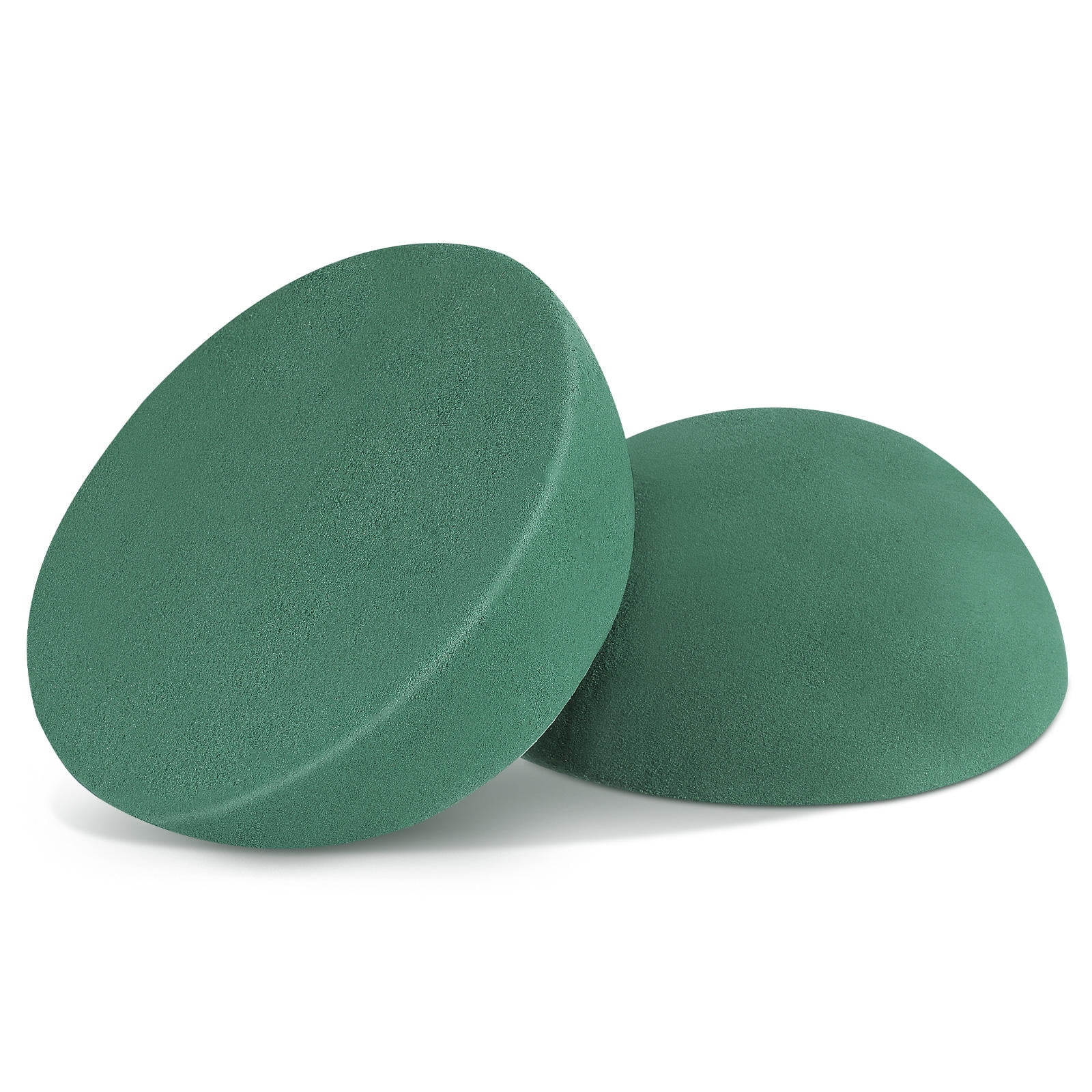 UPGRATOR Green Half Sphere Floral Foam 8 Pieces for Wedding Centerpieces, 5.78 x 5.78 x 2.91 Inches, Flower Arrangement Base