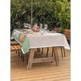 thumbnail image 2 of Happy Easter Outdoor Tablecloth - 60x84 Inch Rectangle Dining Table Cover, Cute Bunny Colorful Eggs Spring Flowers Green Waterproof Outdoor Table Cloth with Umbrella Hole & Zipper for Picnic/Patio, 2 of 7