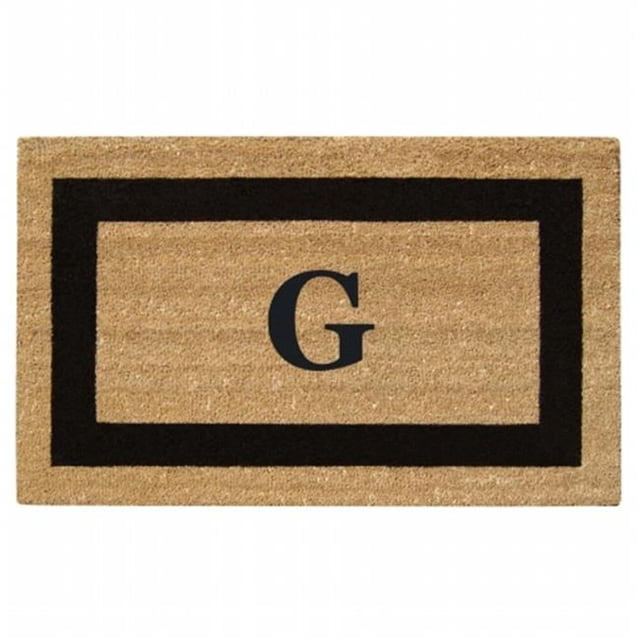 Nedia Home 33020G 36 x 20 in. SuperScraper Black Single Picture Frame Mat Monogrammed G