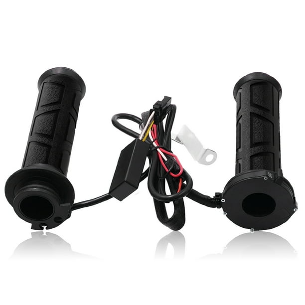 Riwesomey Puños calefactores ajustables para motocicleta de 12V y 22mm con manillar ATV, puños calefactables eléctricos para motocicleta, calentador de Accesorios para motos No.02