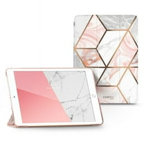 i-Blason Cosmo Lite Case for New iPad 9th/8th/7th Generation, iPad 10.2 2021 2020 2019 Case, Slim Trifold Stand Smart Case Translucent Hard Back Protective Cover with Auto Sleep/Wake (Marble)