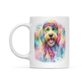 thumbnail image 2 of Hippie Goldendoodle Portrait Watercolor Tie-Dye Vintage Styles Mug Doodle Dog Lover Gifts Idea Coffee Tea Cup - 00014, 2 of 4