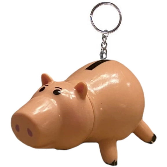 Hamm Pig Piggy Key Ring Keychain Ornament PVC Figure Figurine Charm