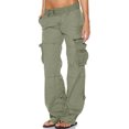 thumbnail image 5 of utcoco Women's Casual Cargo Pants Multiple Pockets Loose Straight Leg Pants, 5 of 5