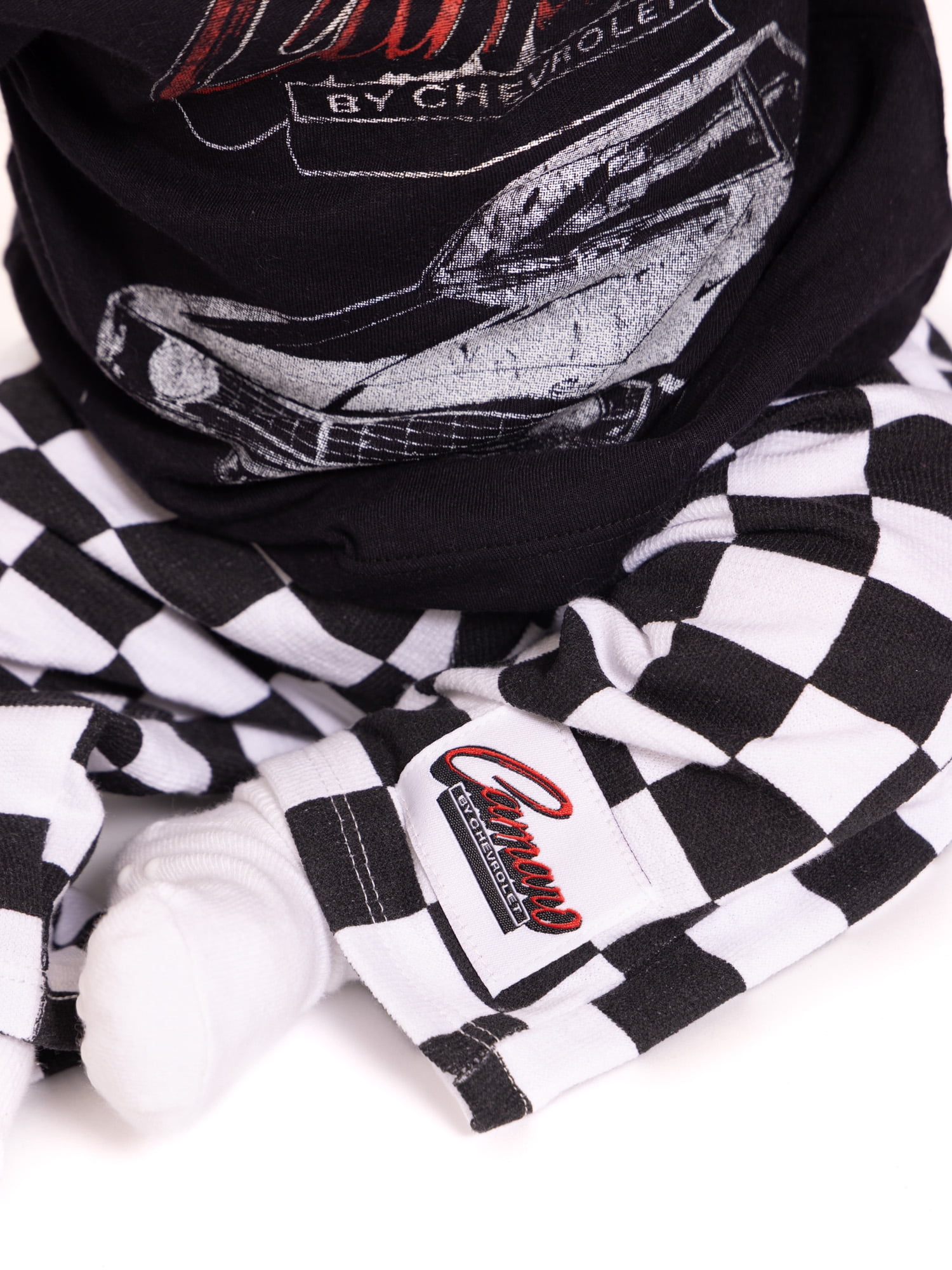 Chevy Camaro Baby Boys Graphic Tee and Checkered Print Pants Set, 2-Piece, Sizes 0/3M-24M