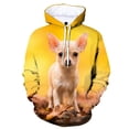 thumbnail image 3 of Sudadera con capucha con estampado 3D de perro chihuahua para hombre y mujer, estilo informal, estilo Harajuku, ropa de calle, ropa Y2K, sudaderas con capucha, 3 of 5