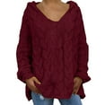thumbnail image 1 of VBARHMQRT Chandail Ballet Filles Femmes Mode Ample Grande Taille Couleur Unie Capuche Manches Longues Chandail Tops, 1 of 5