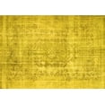 thumbnail image 1 of Ahgly Company Machine Washable Indoor Rectangle Abstract Yellow Contemporary Area Rugs, 5' x 8', 1 of 4
