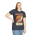 thumbnail image 5 of Cockatiel Mom Mother Mama Aviary Bird Novelty Art Unisex Softstyle T-Shirt, 5 of 8