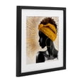 thumbnail image 2 of Stupell Industries Contemporary Golden Sunburst Profile with Headwrap Black Framed Print Under Glass, 13 x 13, by CAD Designs, 2 of 8