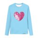 thumbnail image 4 of Blusas y camisas de manga larga con cuello redondo para niños Camisas de manga larga con estampado en forma de corazón Blusas casuales elegantes con cuello redondo Ropa Camisas de cuello redondo para, 4 of 5