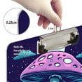 thumbnail image 4 of ALAZA Plastic Clipboard A4 Letter Size Decorative Clipboards for Students Women Men 9" x 12.5" Magic Mushroom, 4 of 6