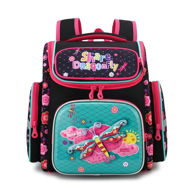 Mochila escolar de gran capacidad para niños y niñas, bolsa de almacenamiento de carcasa dura para PC, con dibujos animados, novedad de 2022 QYM unisex
