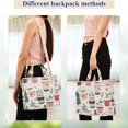 thumbnail image 4 of FORMRS Womens Corduroy Tote Bag Crossbody Shoulder Handbag with Pocket, White Christmas Cups, 4 of 7