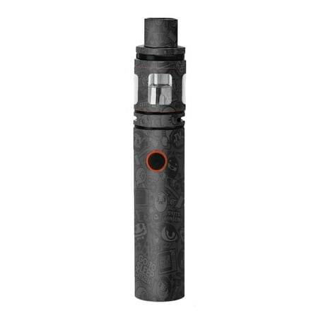 Skin Decal For Smok Stick V8 Pen Vape / Black Sticker Slap