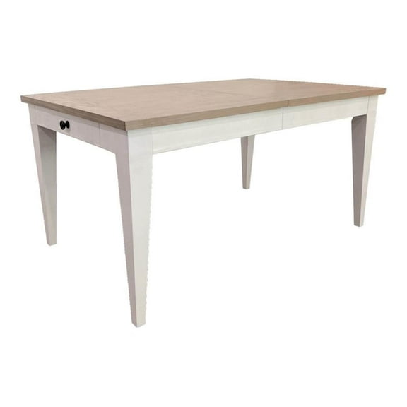 Pemberly Row Dining 60" Rectangular Wood Dining Table in White