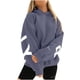 thumbnail image 1 of Fashiona Sudadera con capucha y estampado de letras para mujer, 1 of 6