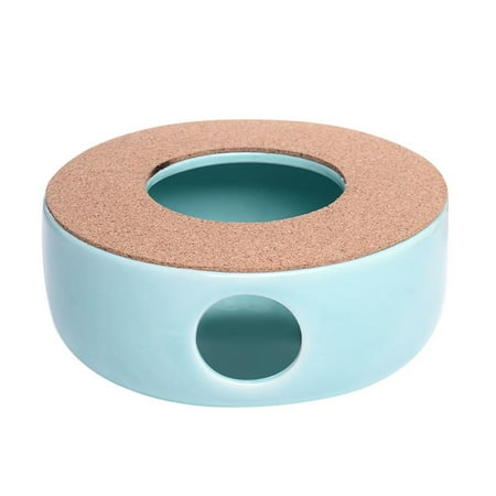 

Teapot Warmer Porcelain Teapot Warmer Coffee Pot Heater Teapot Base with Cork Stand Tea Accessories