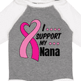 thumbnail image 4 of Inktastic Breast Cancer Awareness I Support My Nana with Pink Ribbon Boys or Girls Long Sleeve Baby Bodysuit, 4 of 5