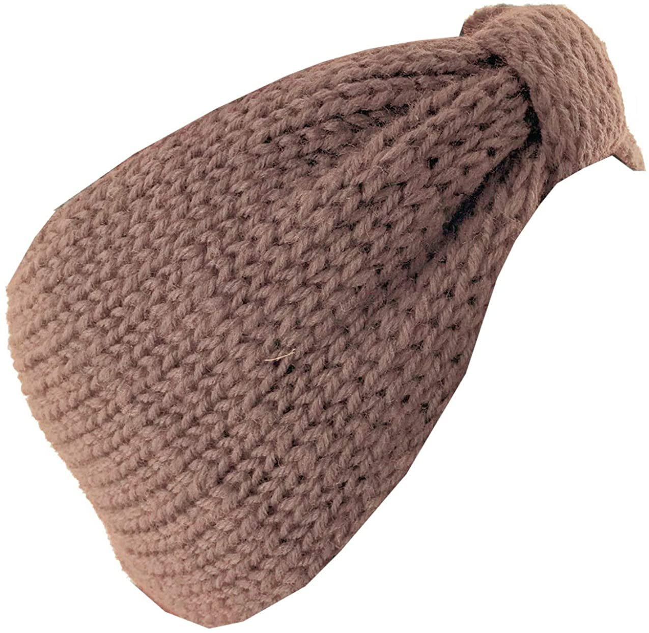 Womens Ear Warmers Headbands Cold Weather Warm Kable Knitted Head Wrap