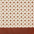 thumbnail image 4 of Serenity Home Geometric Window Curtain Tier Pair and Valance Set - 58x24 - Spice/Tan, 4 of 4