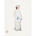 thumbnail image 2 of Vintage Chinese Clothing 19x24 Black Modern Framed Museum Art Print Titled - Woman in mourning robe, 2 of 4