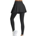 thumbnail image 4 of REALiKUN Women's Sports Skirted Leggings Yoga Skirts Spandex Tights Athletic Tennis Skorts Gym Active Running Bottoms, 4 of 5