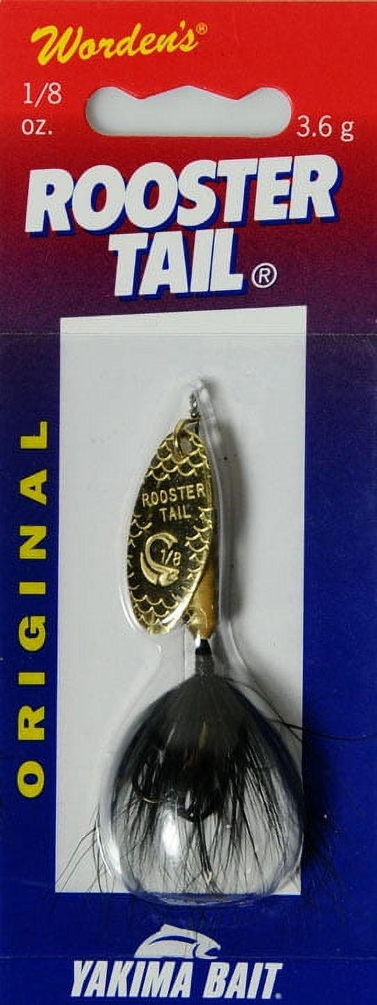 (2 pack) Yakima Bait Original Rooster Tail, Inline Spinnerbait Fishing Lure, 1/8 oz