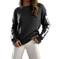 thumbnail image 4 of EMMIOL Skeleton Graphic Fall Sweater for Women Y2K Retro Black Long Sleeve Chunky Knit Pullover with Bone Print, 4 of 7