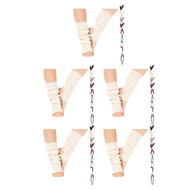 Sonducket 1 par de calcetines de baile latino, mallas cálidas informales de invierno, botas, medias de Yoga, calentador de piernas elástico, Type2 NO2