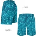 thumbnail image 2 of GENTS BLISS Hawaiian Men Shorts Bathing Mesh Lining Beach Shorts for Men with Pockets Swim Trunks, 2 of 9