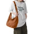 thumbnail image 2 of Canvas Tote Bag for Women Large Hobo Crossbody Handbags Casual Shoulder Purse with Multiple Pockets, 2 of 7