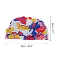 thumbnail image 4 of Gorros de Natación de Patrón Floral Transpirable 1 Pc Único Rojo Amarillo, 4 of 6