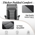 thumbnail image 3 of Sophia&William Outdoor Zero Gravity Chair Padded Camping Lounge Recliner - Gray, 3 of 6
