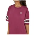 thumbnail image 2 of Converse Women's Oversize Boxy Heart Tee (Plum, Small), 2 of 3