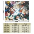 thumbnail image 3 of My Hero Academia Blanket, Anime Throw Blanket For Couch Sofa Bed, Soft Cozy Lightweight Warm Flannel Blanket, Home Decor, Anime Gifts For Boys Girls Kids Teens, 80"X60", 3 of 9
