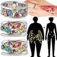 thumbnail image 2 of Anillo de cristal de cuarzo Torina para mujer, terapia Ionix, anillo de cristal de cuarzo para pérdida de peso, anillos de terapia magnética de drenaje linfático, 2 of 4