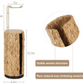 thumbnail image 4 of Freestanding Toilet Paper Holder with Storage,3 Rolls of Tissue Holder for Bathroom,Handmade Woven Toilet Paper Roll Holder Stand,Water Hyacinth  Bathroom  Farmhouse Toilet Paper Storage, 4 of 6