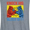 thumbnail image 3 of Rock 'Em Sock 'Em Robots - Knock His Blocked Off - Women's Racerback Tank Top, 3 of 5