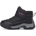 thumbnail image 2 of Women Snow Boots Fur Lined Ankle Boots Warm Winter Shoes Non-slip Hiking Shoes for Women, 2 of 14