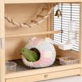thumbnail image 5 of Plush Bird Hammock Bed for Cage, Winter Warm Hanging Snuggle Hut for Parakeets Lovebirds Cockatiels Small Parrots, Soft Fleece Sleeping Tent Nest, 5 of 5
