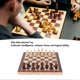 thumbnail image 3 of International Chess Set Wooden Chess Pieces with Folding Chessboard Kids Game Early Educational Toy, 3 of 4