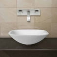 thumbnail image 2 of Vigo Square Shaped White Phoenix Stone Glass Vessel Sink with Brushed Nickel Wall Mount Faucet, 2 of 6