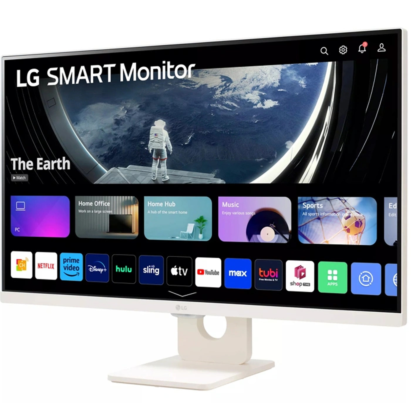 LG 27SR50F 27" FHD 1920x1080 60Hz LCD IPS Smart Monitor White - image 3 of 6