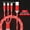 3 in 1 Red_4, variant on 3 IN 1 Glowing LED Light Phone Charger Luminous Cable For Xiaomi Iphone 14 Samsung S6 Phone Accessories Charge USB Type C Cord 3 in 1 MULTI_2 1m