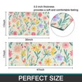 thumbnail image 7 of Pioneer Flower Floral Print Pattern Kitchen Rugs Sets Of 2,Anti Fatigue Kitchen Mat Rugs Non Slip Washable,Decorative Kitchen Floor Mats for Kitchen,Sink,Laundry,17"x30"+17"x47", 7 of 7