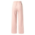 thumbnail image 6 of TRUBKH Corduroy Pants Women Straight Leg Pants Women Jogger Pants Cargo Pants Baggy Cargo Pants Waffle Knit Pants Women Barrel Leg Pants Women Pink 3xl, 6 of 6