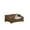 Brown, variant on Dog Bed Gibson 36" Brown Alder Wood Finish 36" Wide Modern Comfy Pet Bed with Cushion,Large Dog Bed