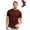 Bordo Wine, variant on 𝗠𝗲𝗿𝗶𝗻𝗼.𝘁𝗲𝗰𝗵 Men's All-Weather Merino Wool Everyday Base Layer T-Shirt, (1-Pack), Bonus Hiking Socks Included
